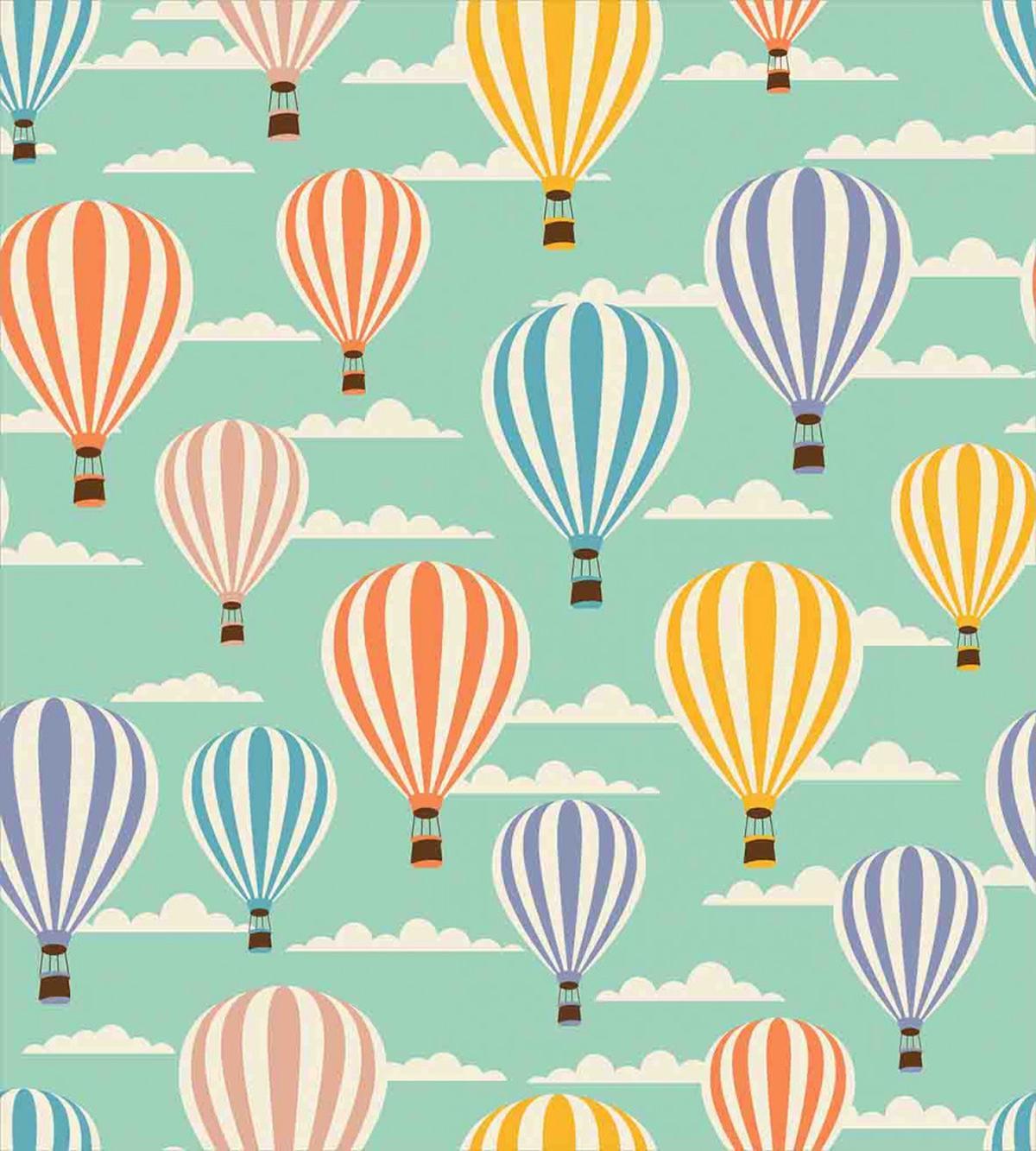 Retro Travel Balloons — Pattern