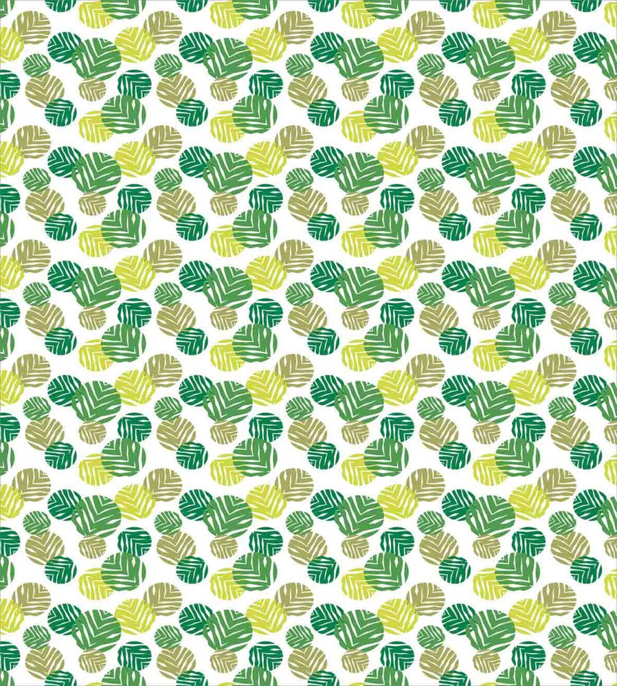 Tropical Green Spring Leaves — Pattern