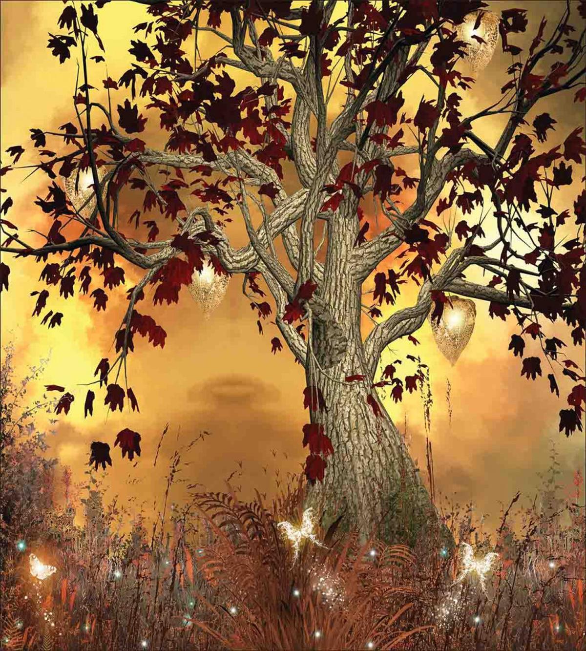Tree Earthy Color Tones — Pattern