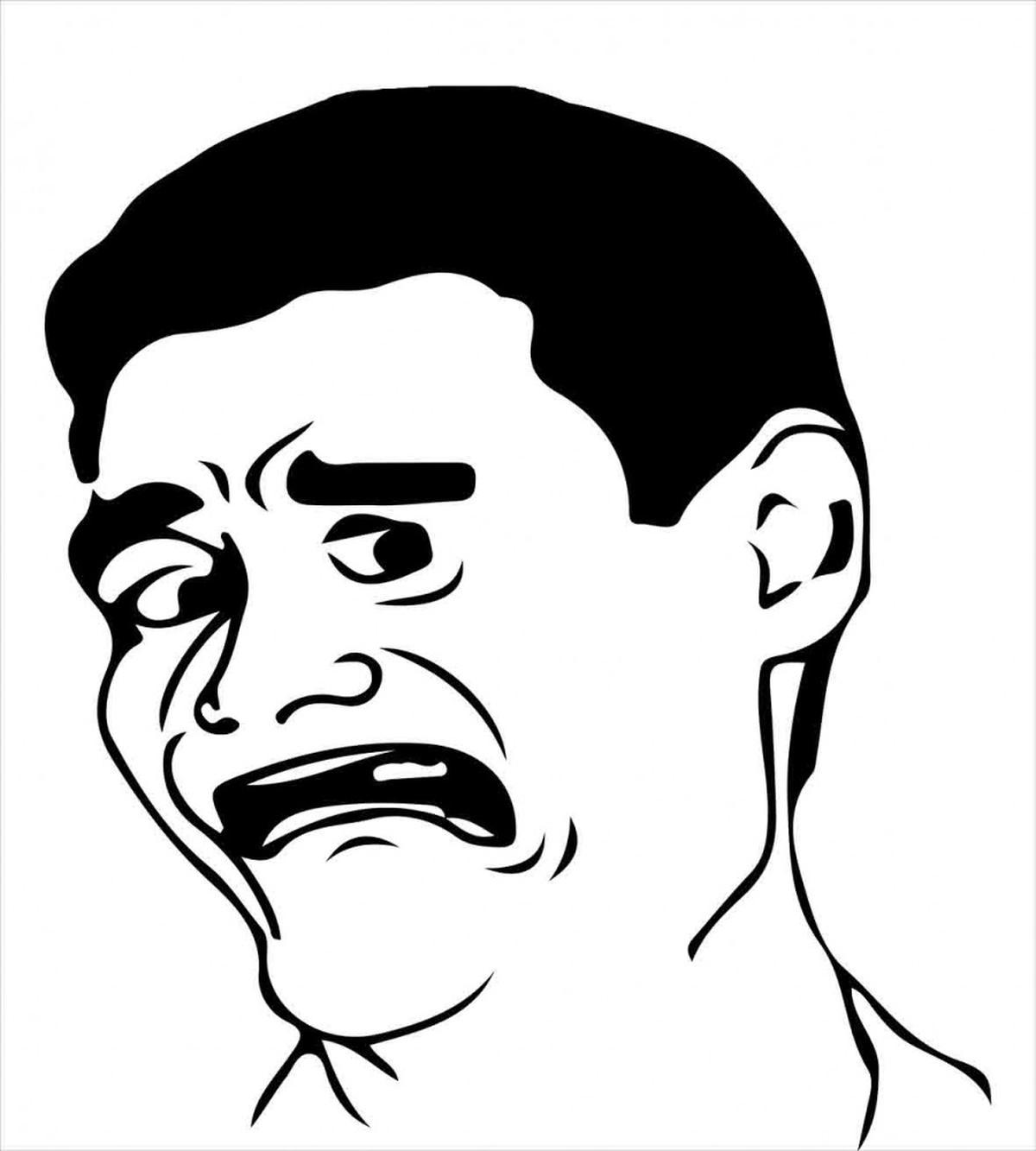 WTF Facial Gesture Meme — Pattern