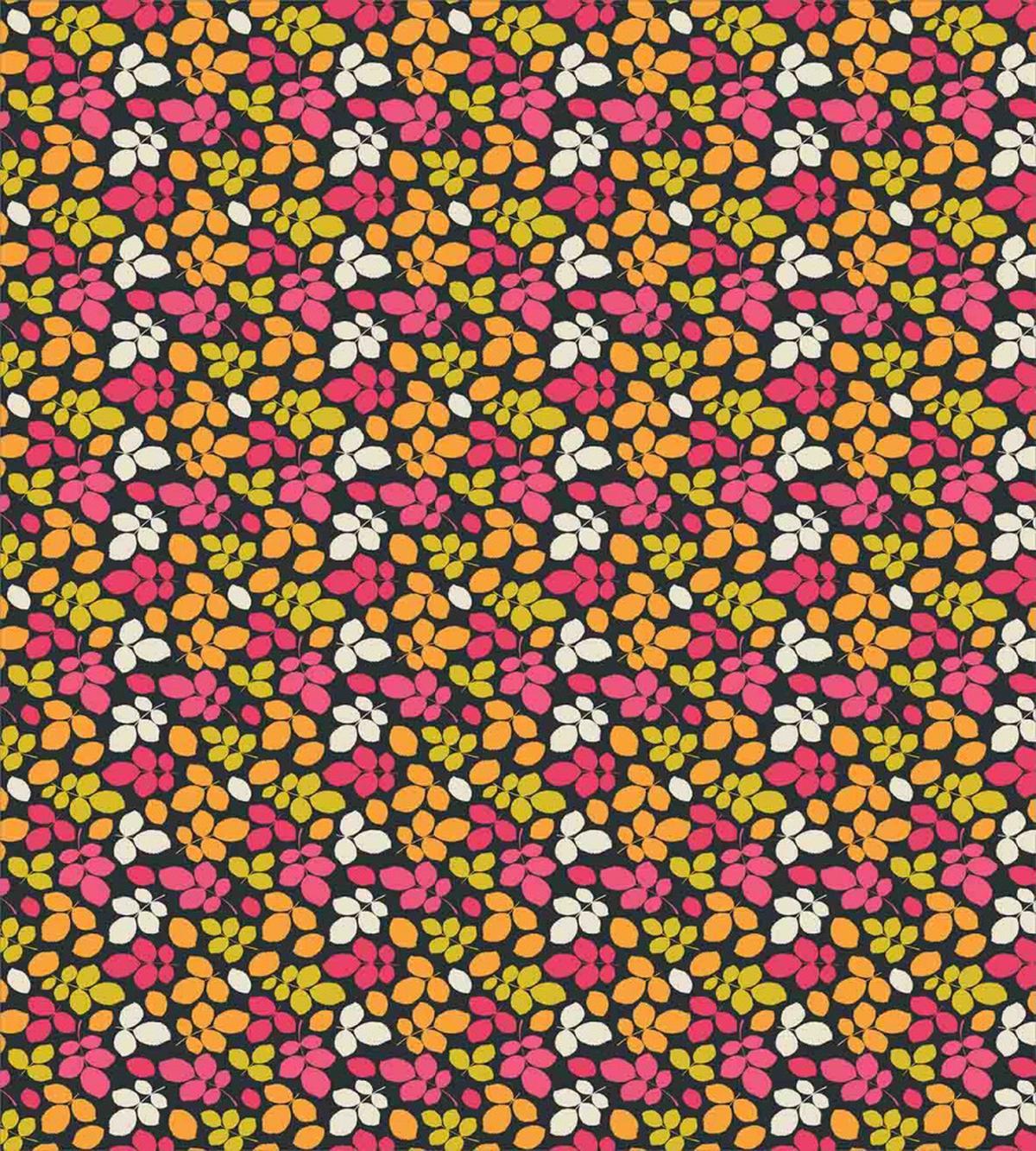 Colorful Silhouette Leaves — Pattern