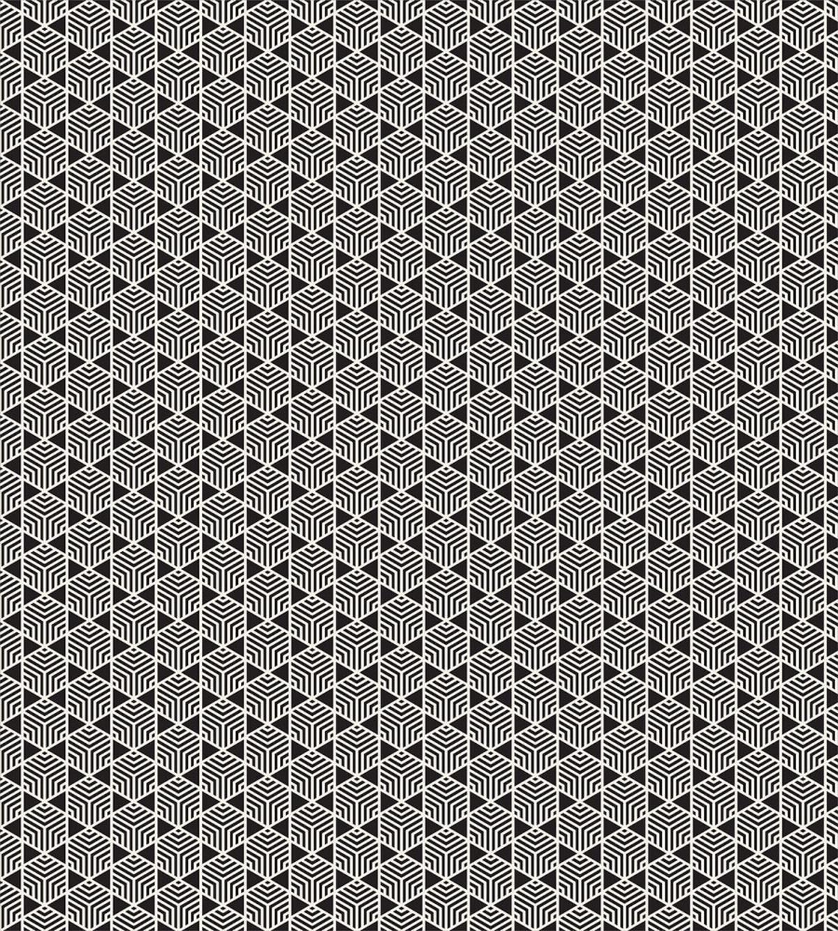 Hexagons Simple Lines Grid — Pattern
