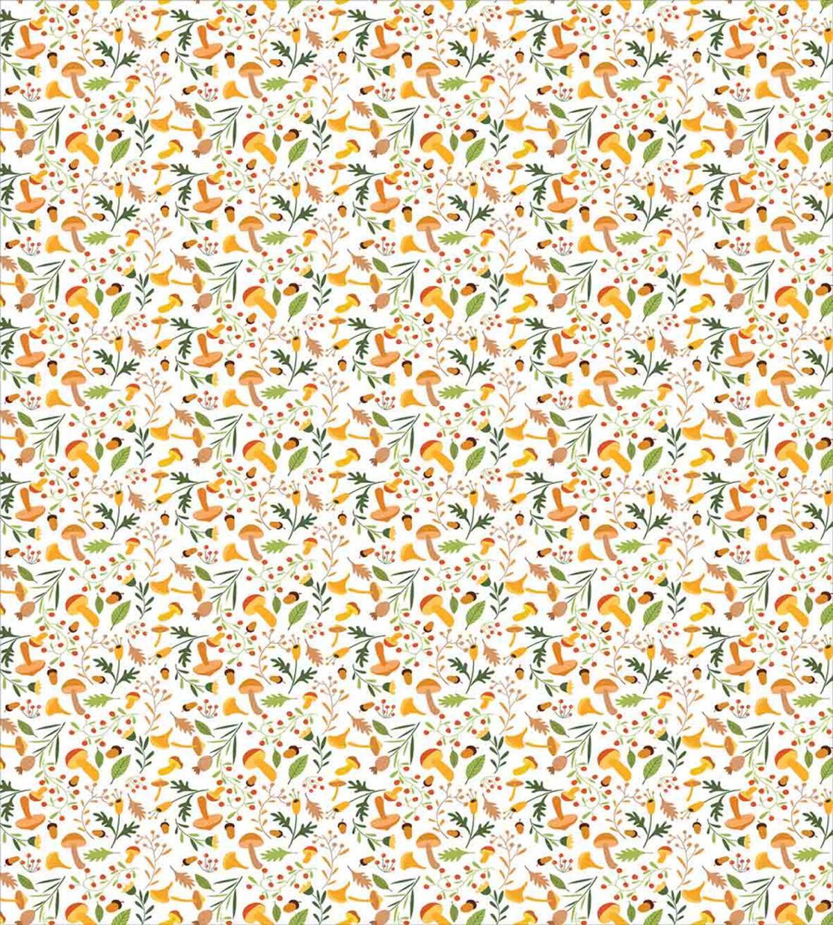 Mushroom Holly Berries — Pattern