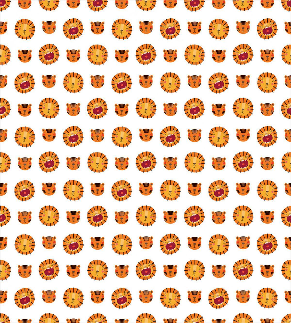 Funky Forms Tiger Lion Face — Pattern