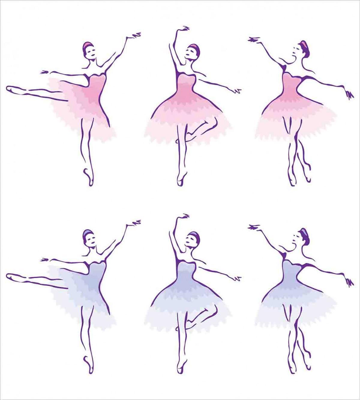Dancer Women Watercolors — Pattern