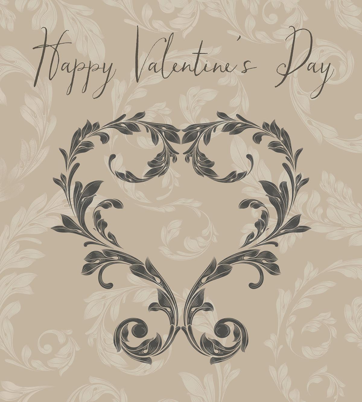 Valentine's Day Taupe — Pattern
