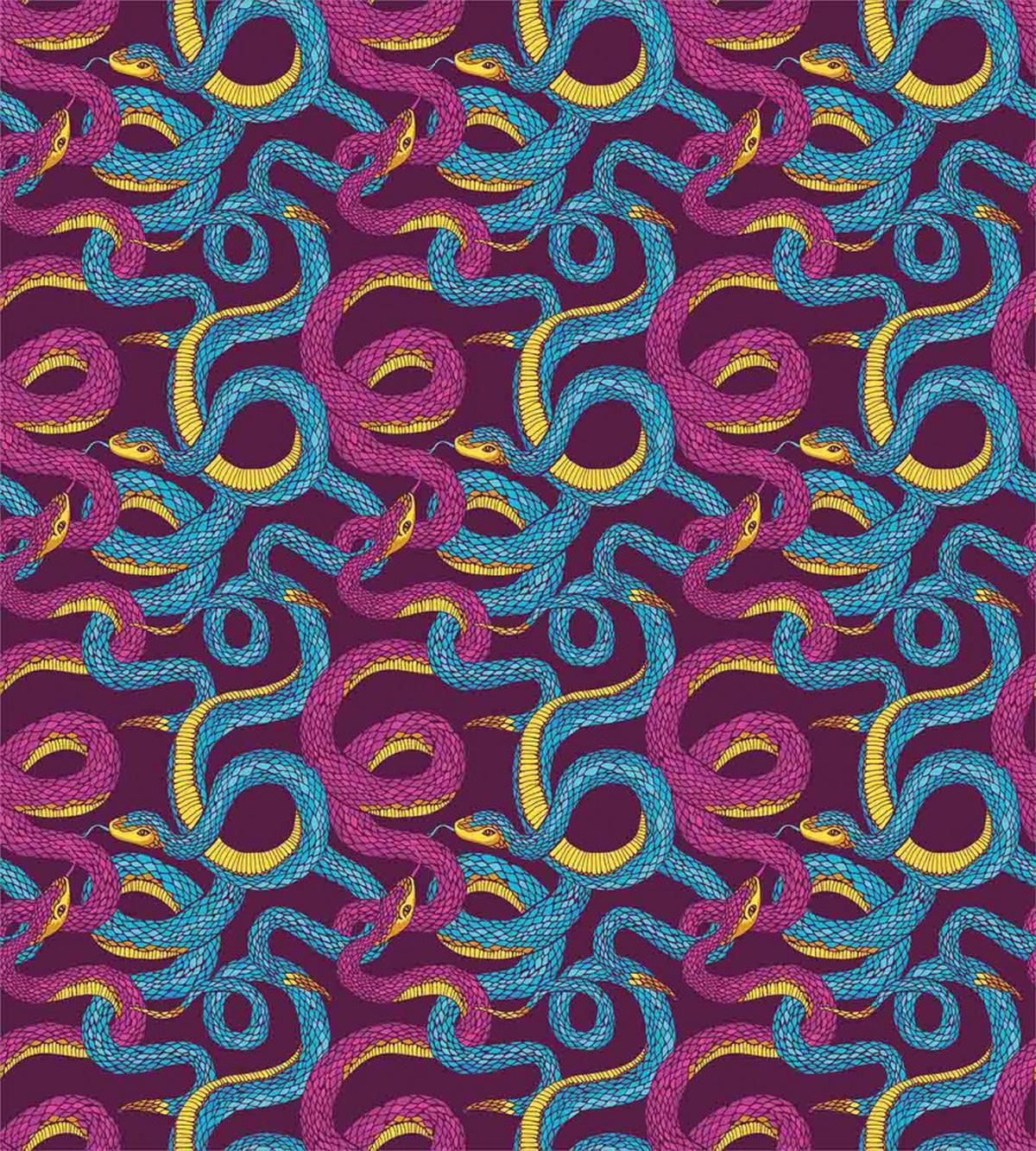 Hand Drawn Art Snakes — Pattern