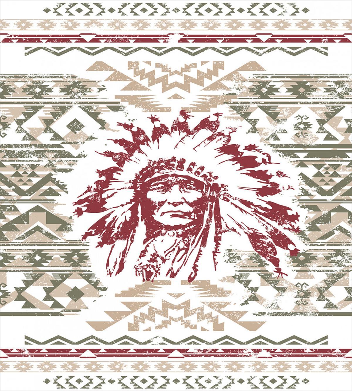 Vintage Portrait Grunge Design — Pattern