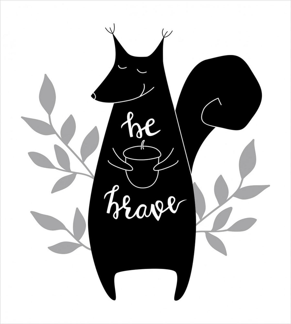 Be Brave Words Inspiration — Pattern