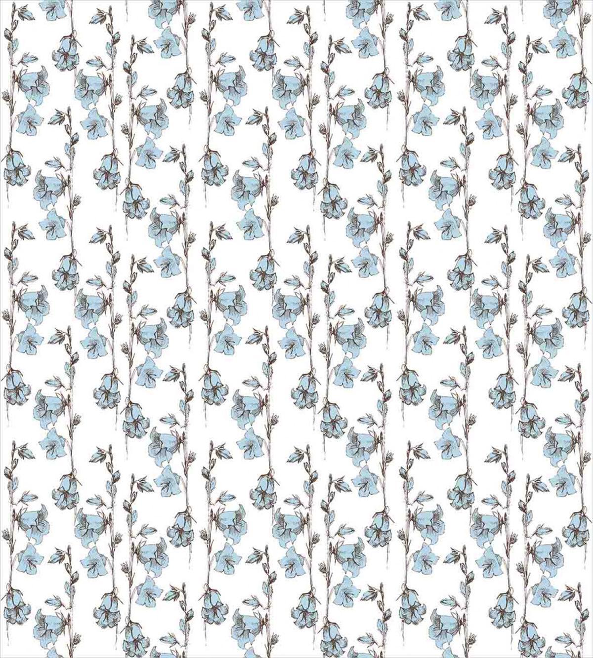 Retro Bluebells — Pattern