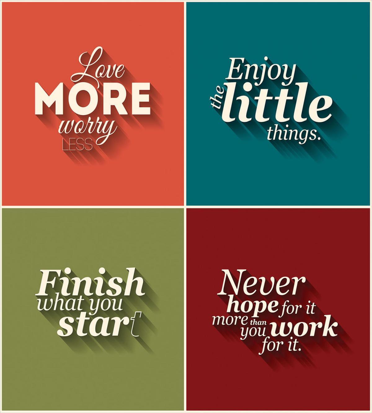 Love More Worry Less — Pattern