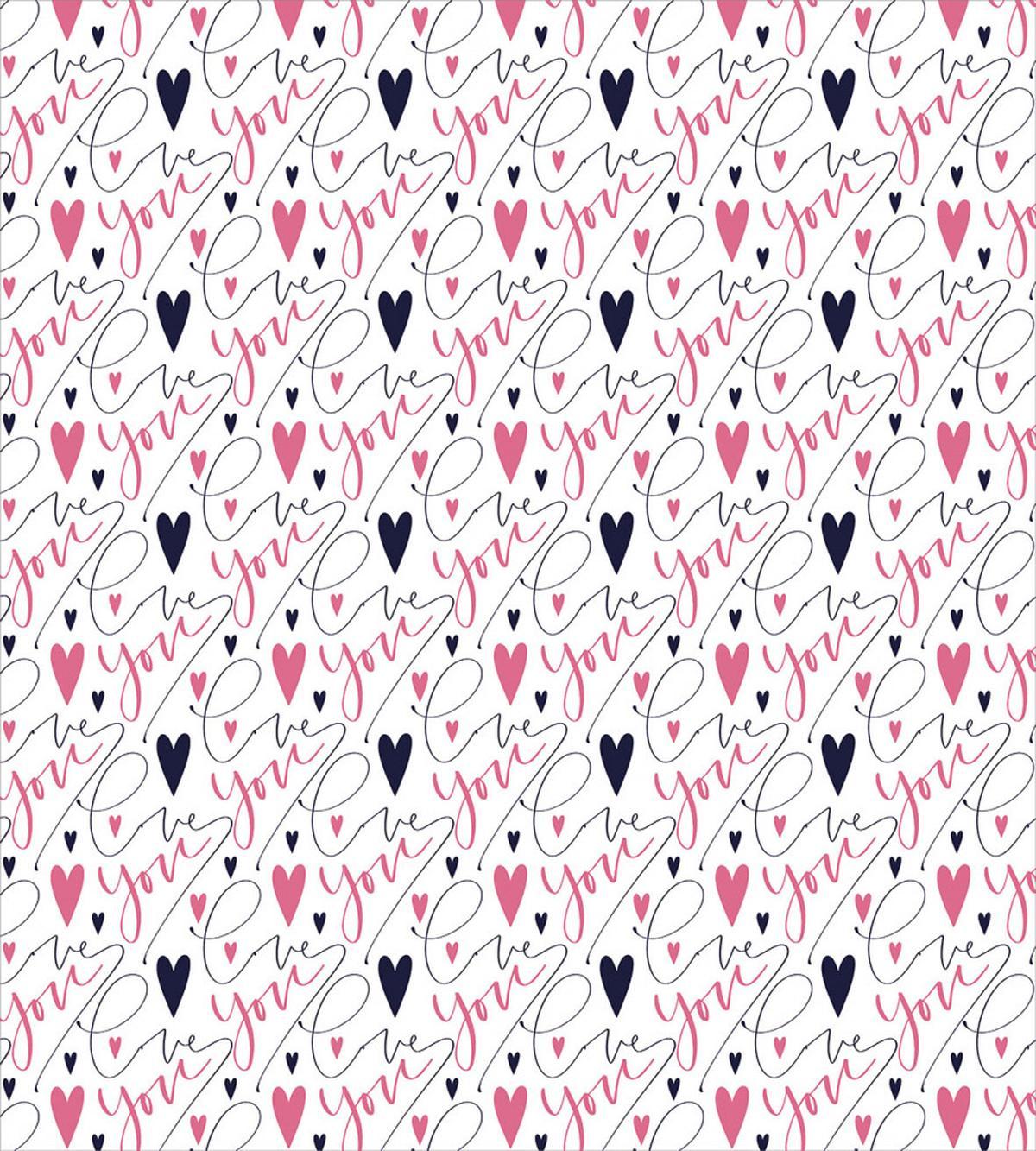 Cursive Love You — Pattern