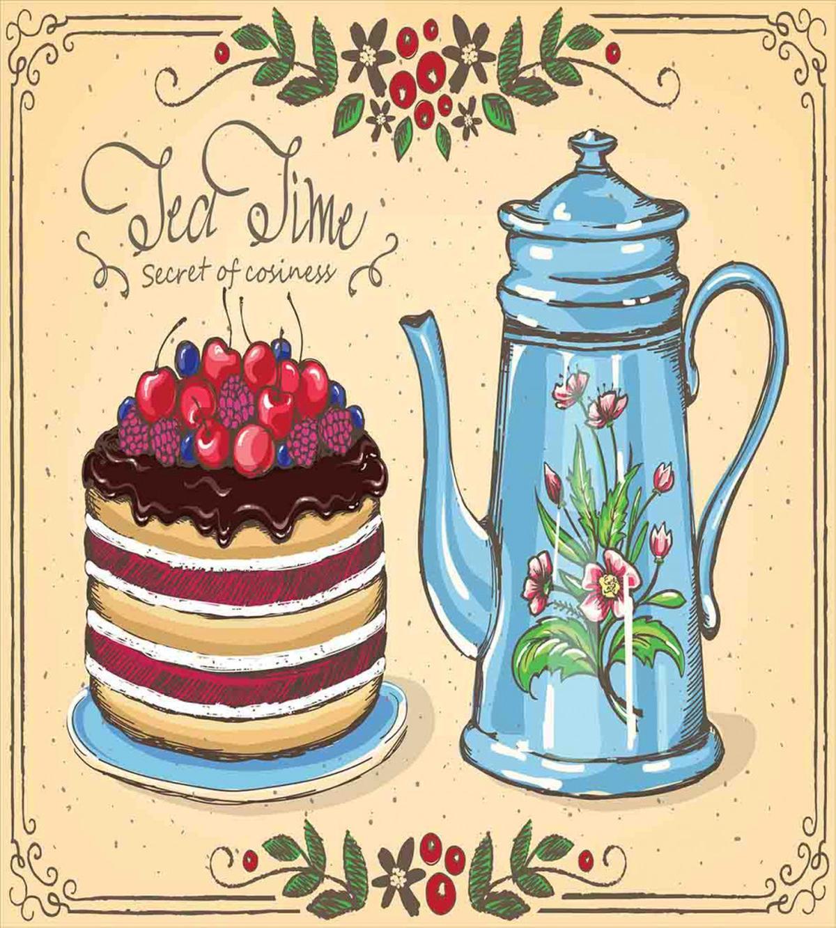 Secret of Cosiness Words Cake — Pattern