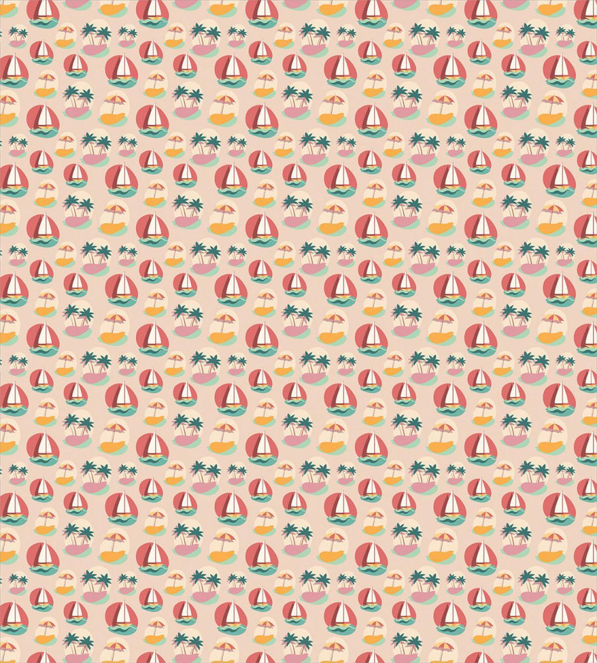 Sailboat Palm Parasol — Pattern