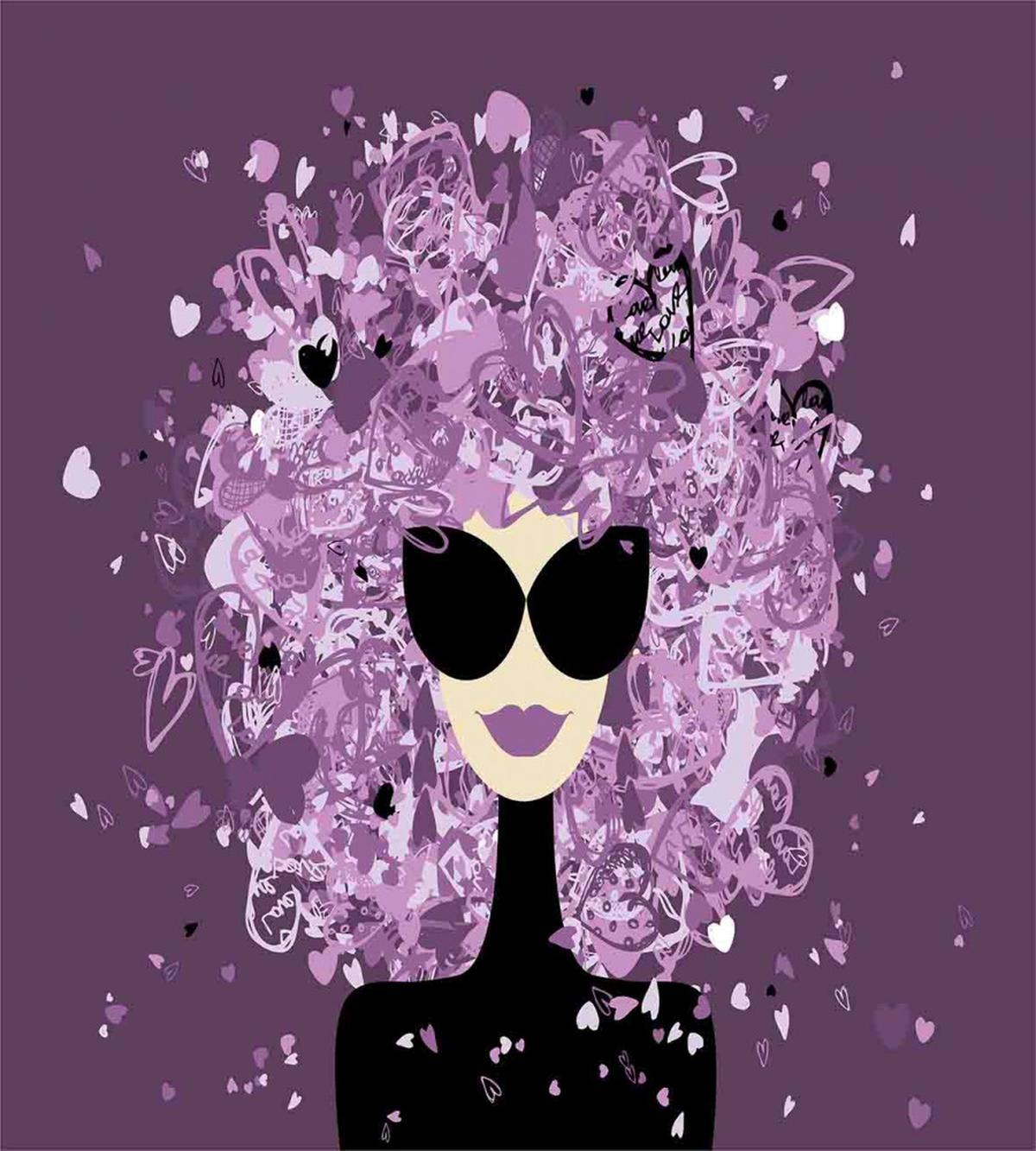 Woman Hearted Hairstyle — Pattern