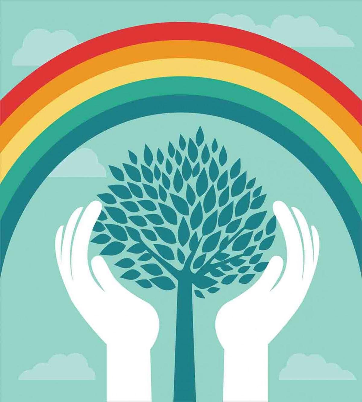 Tree and Hands — Pattern