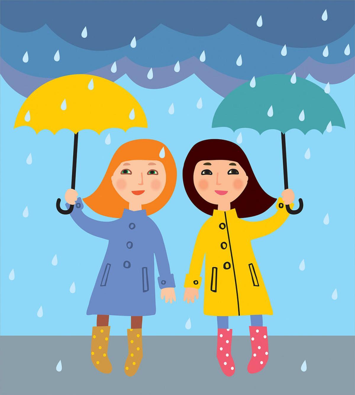 Girls Under the Rain — Pattern
