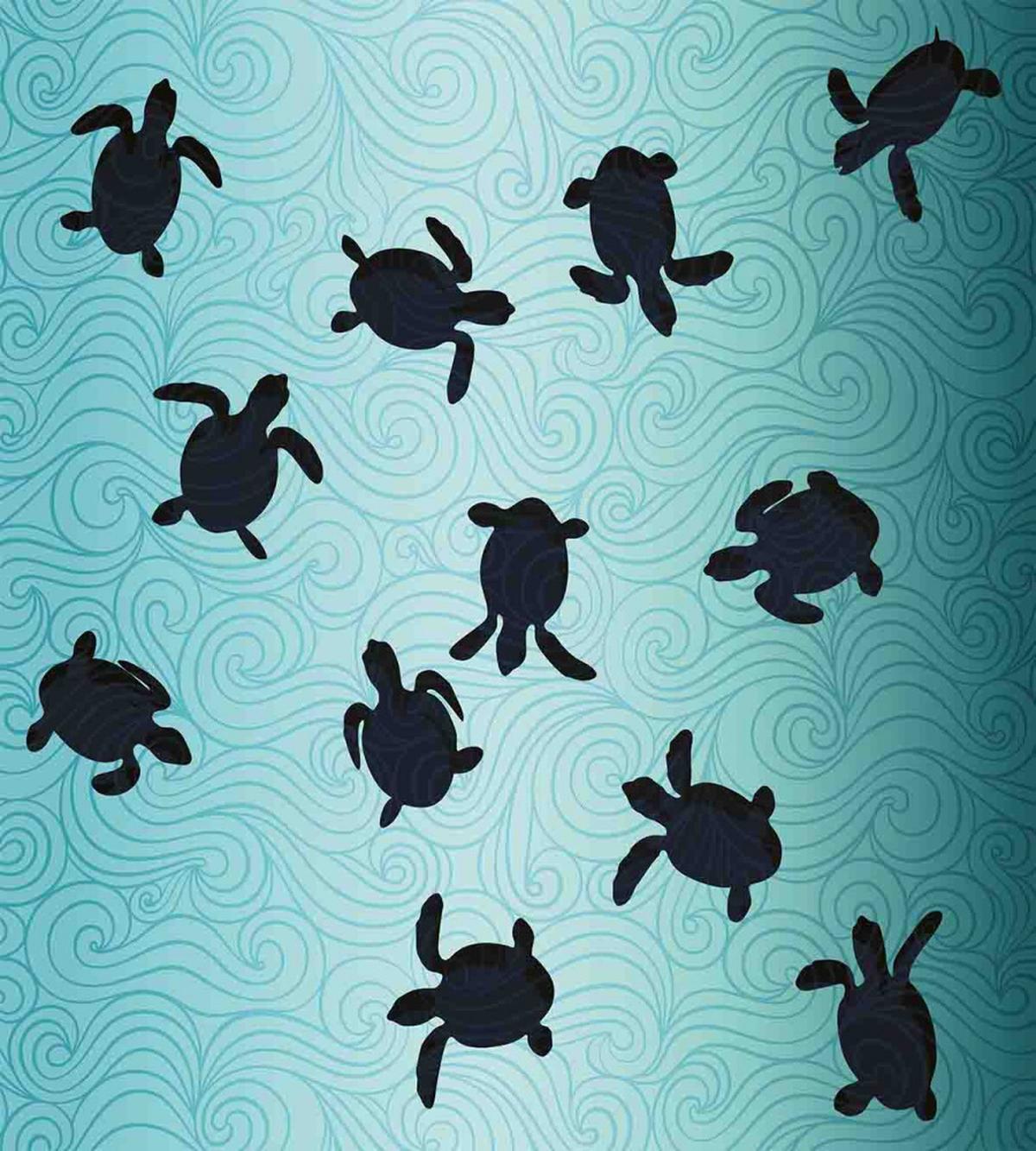 Baby Turtles Deep Sealife — Pattern