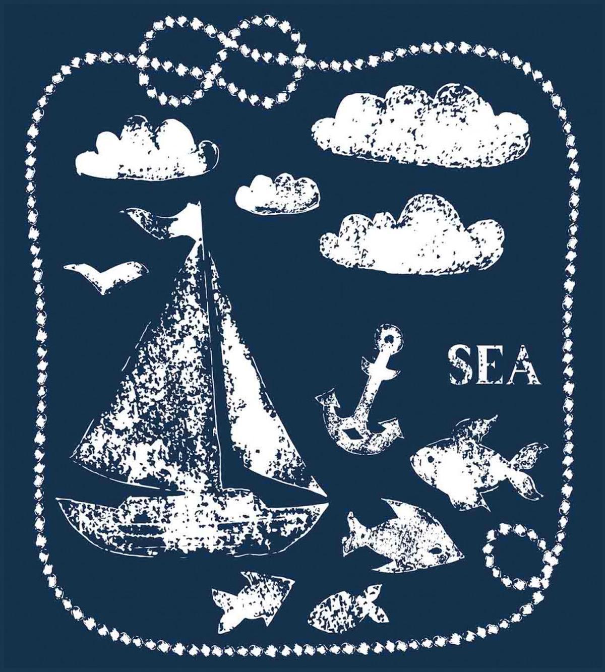 Boat Clouds Anchor — Pattern