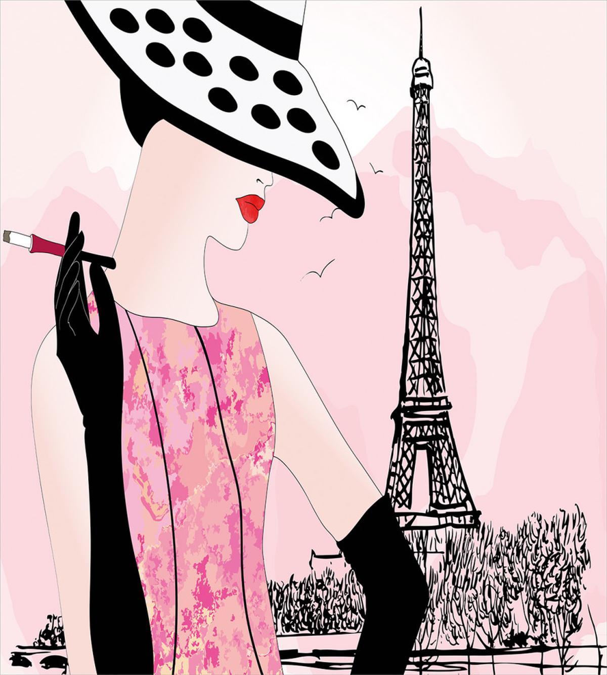Woman Eiffel Tower — Pattern