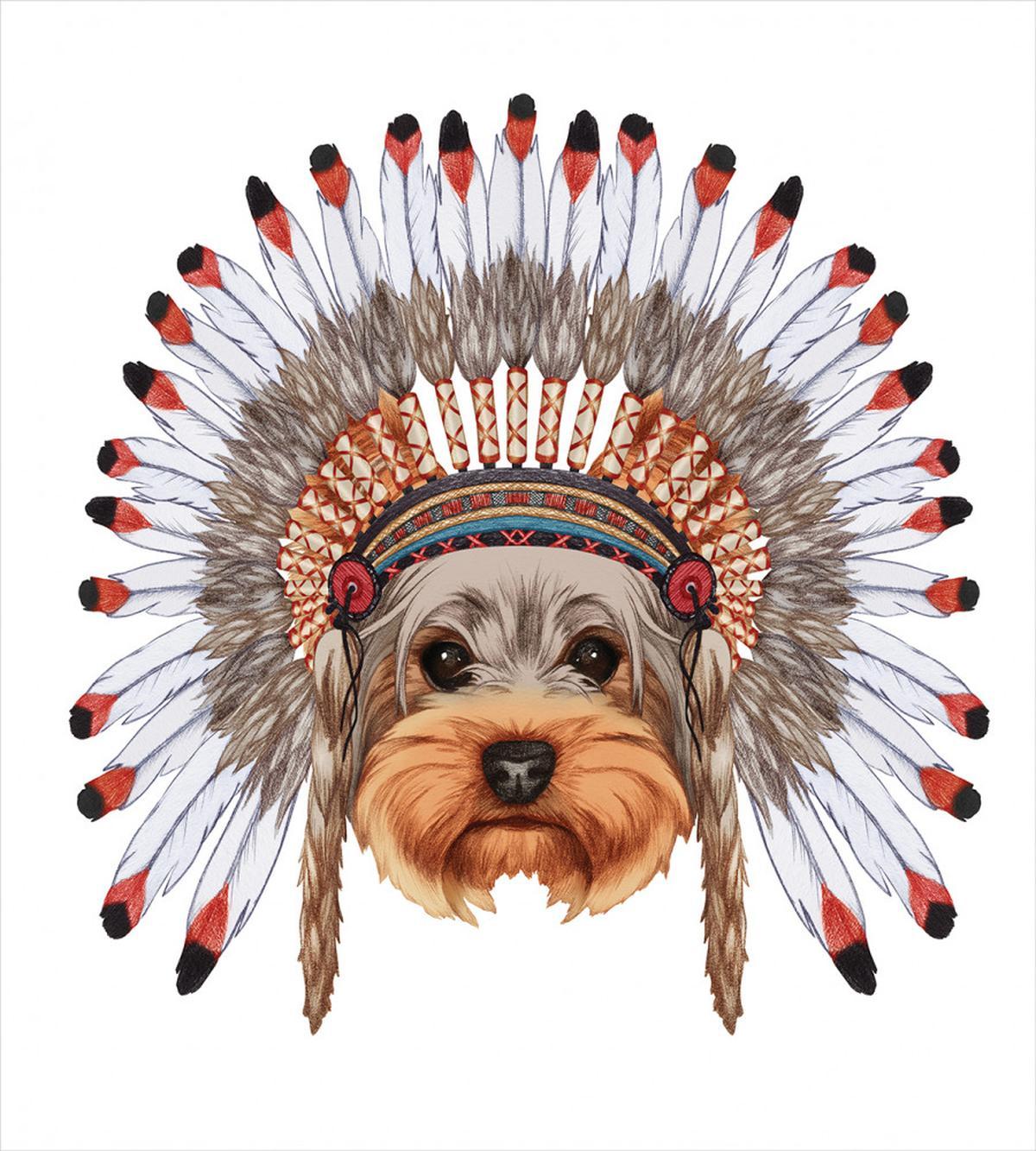 Bonnet Wearing Dog — Pattern
