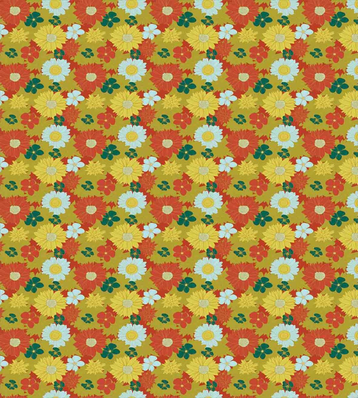 Chrysanthemum and Lily — Pattern