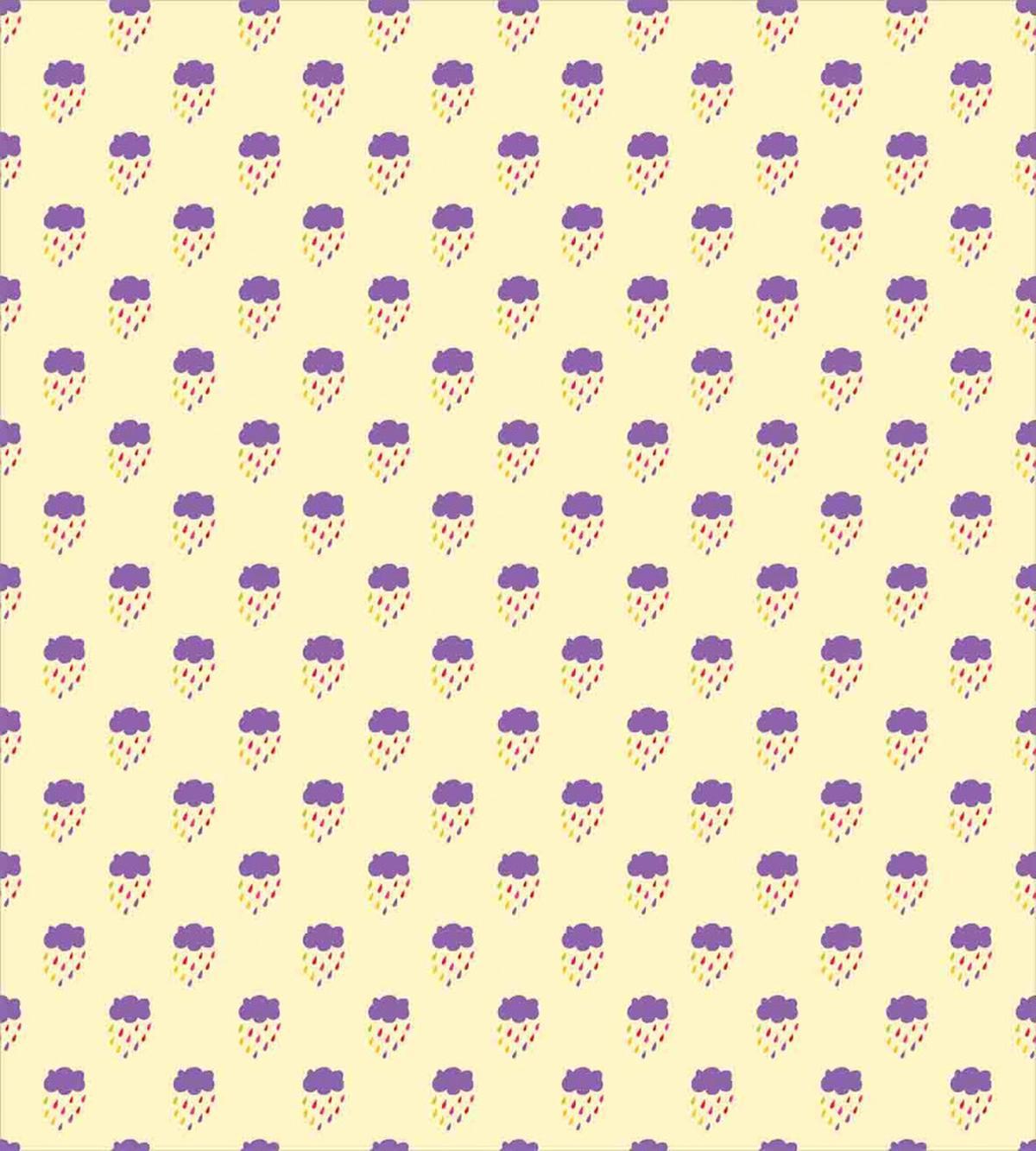 Colorful Raindrops Cloud — Pattern