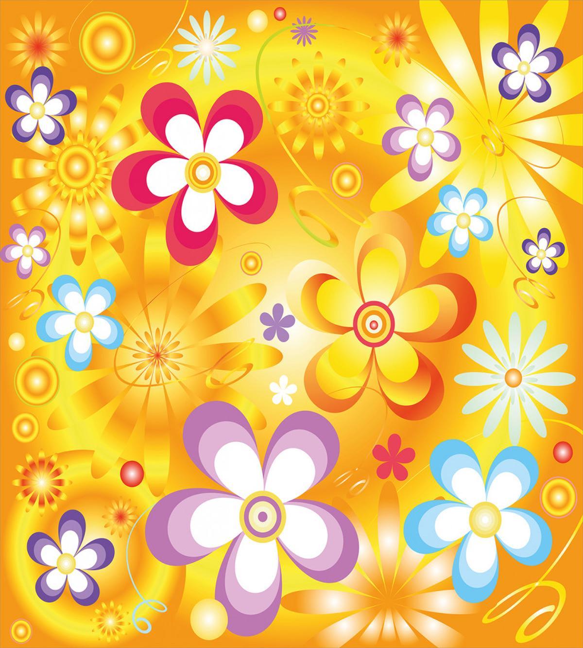 Vibrant Daisies Cheerful — Pattern
