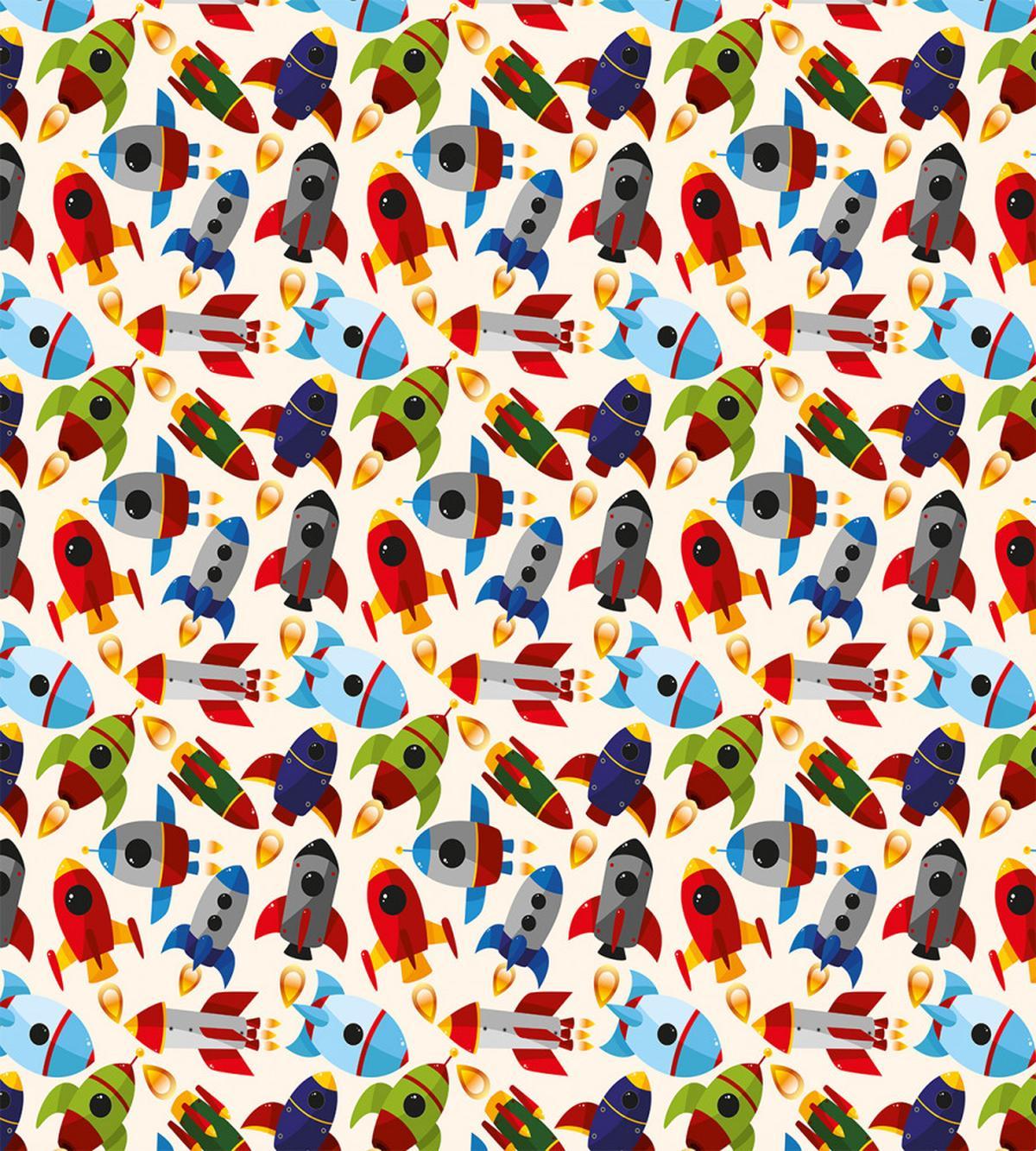 Cartoon with Spaceships — Pattern