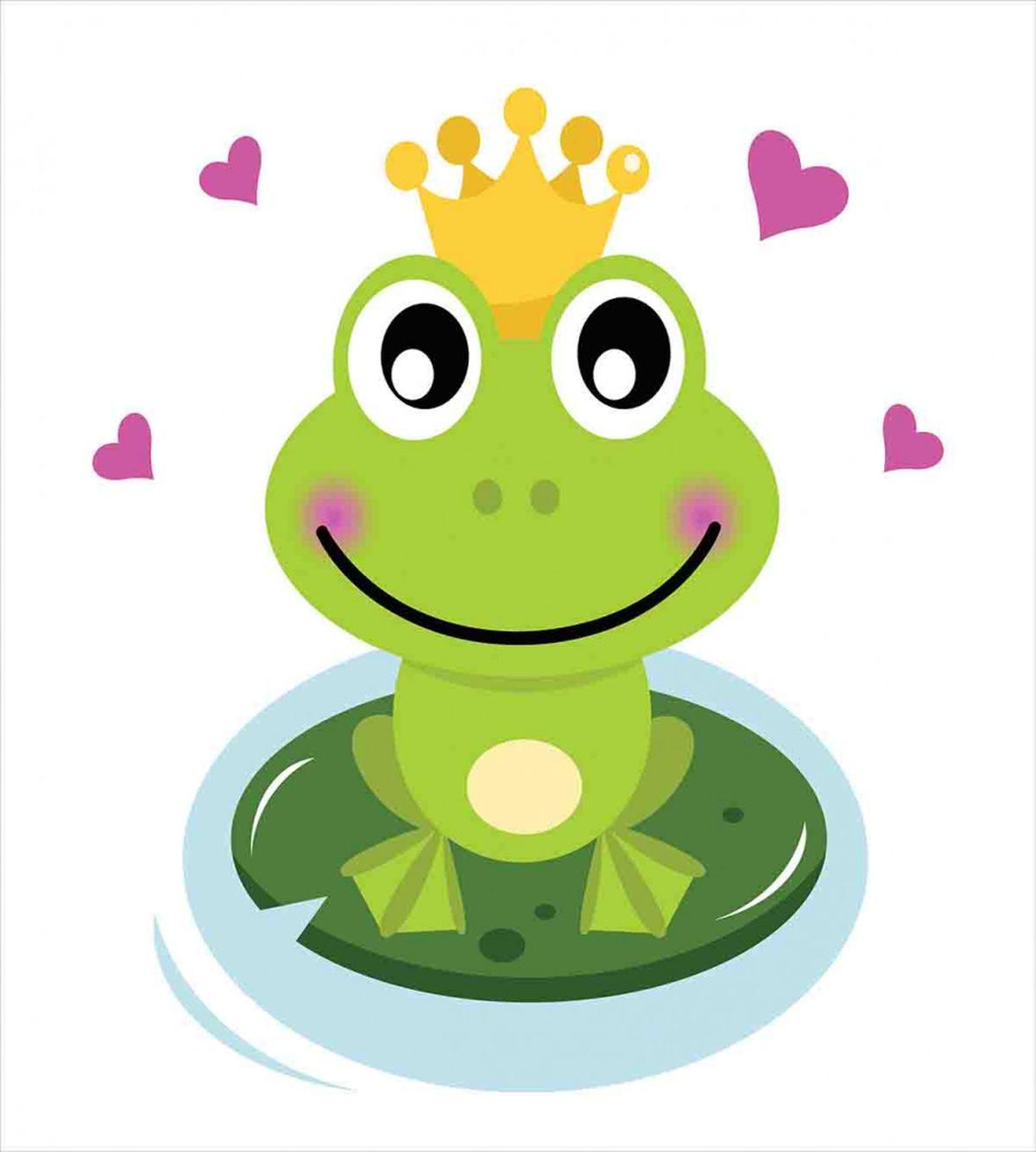 Cartoon Frog Prince — Pattern