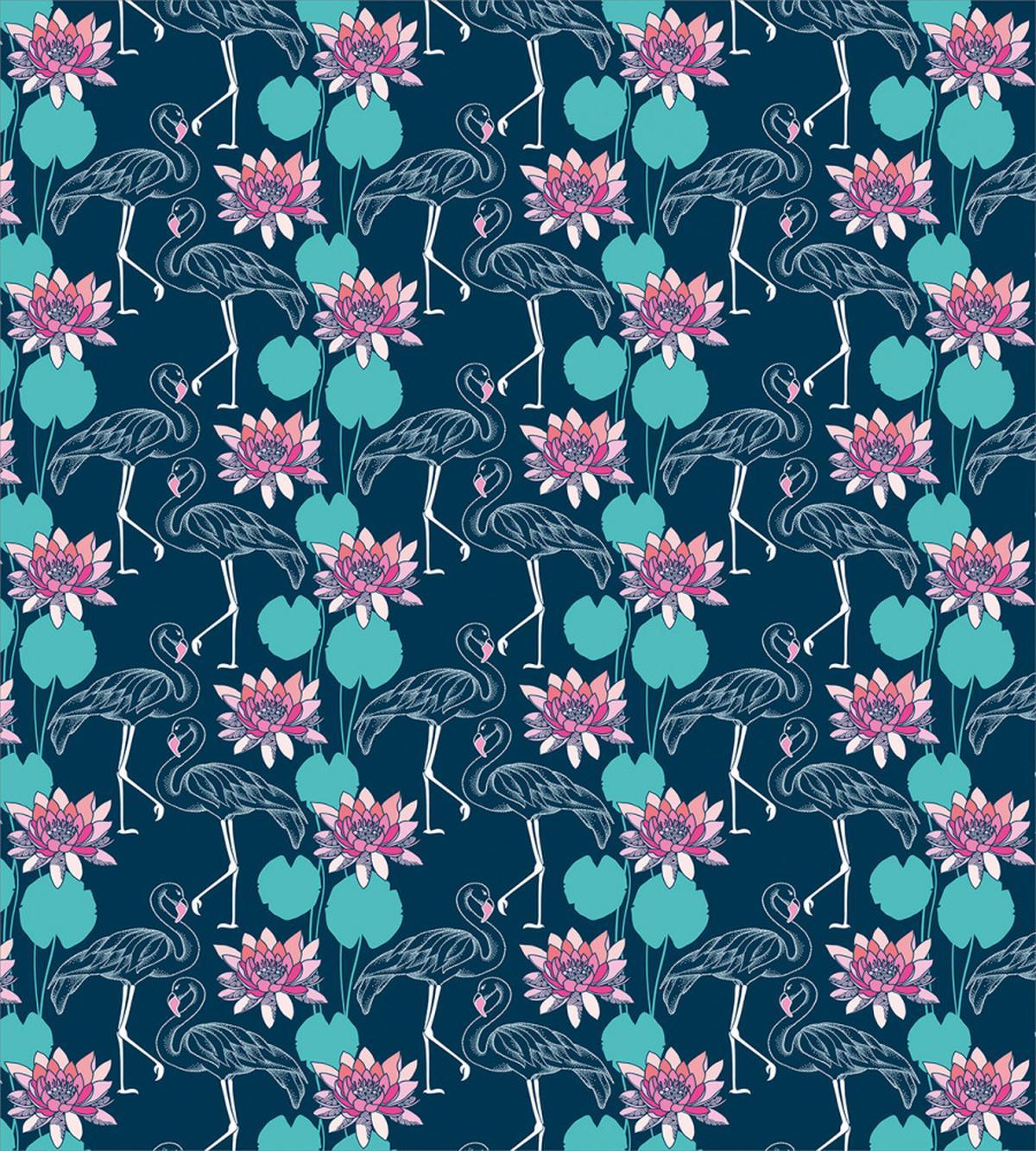 Dotted Birds Lilies — Pattern