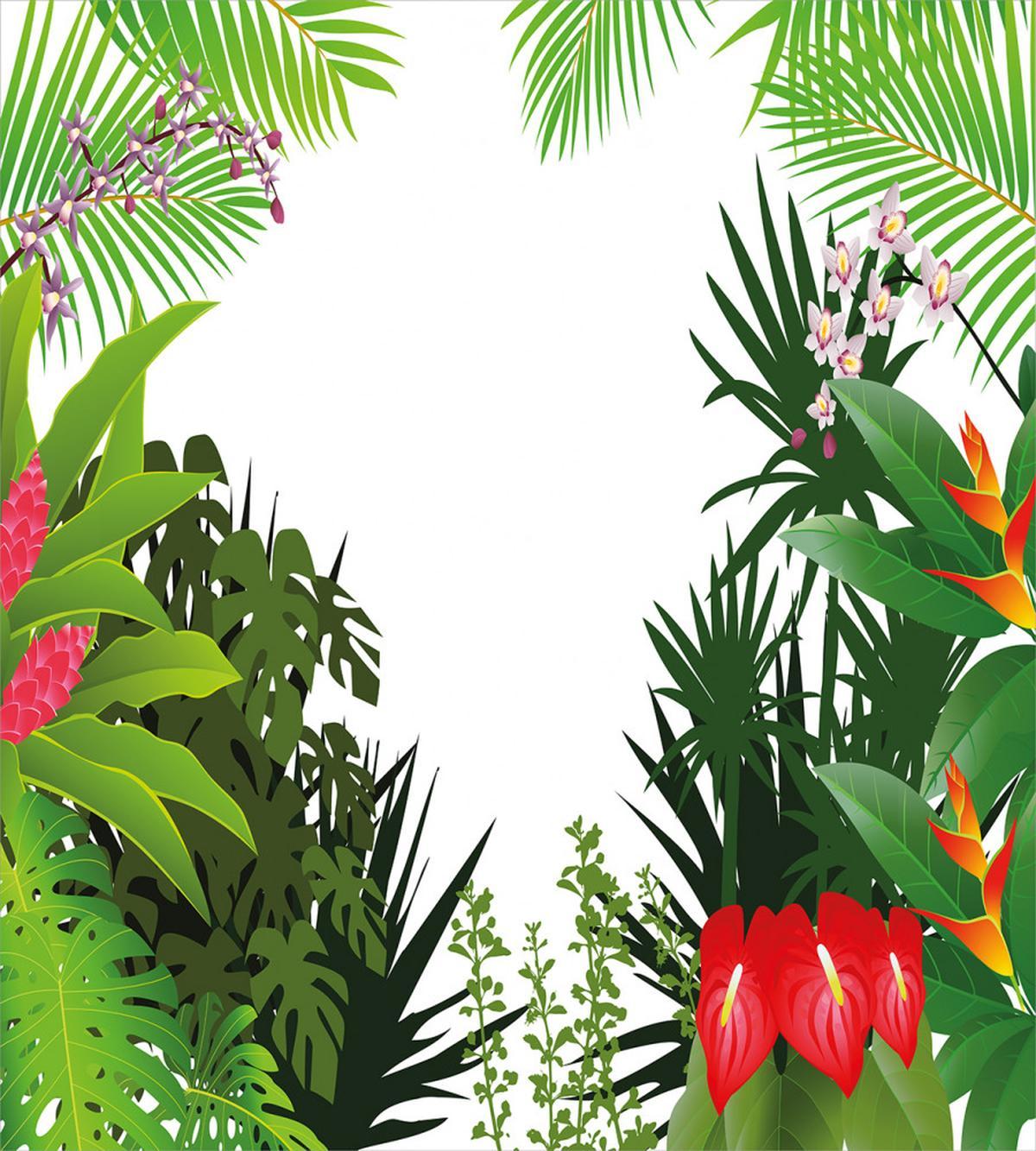 Hibiscus Anthurium Leaves — Pattern