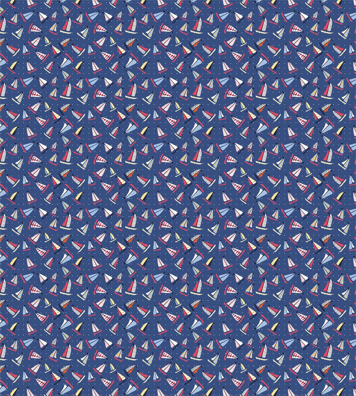 Colorful Sailboat Polka Dot — Pattern