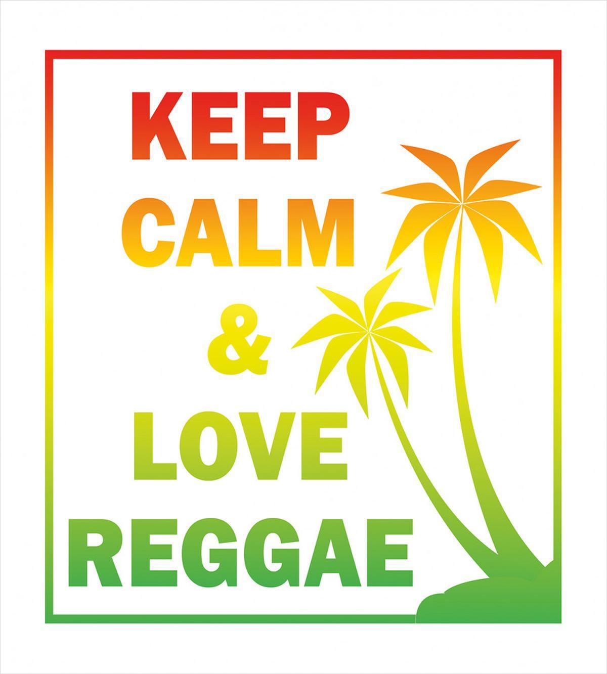 Keep Calm Words Reggae — Pattern