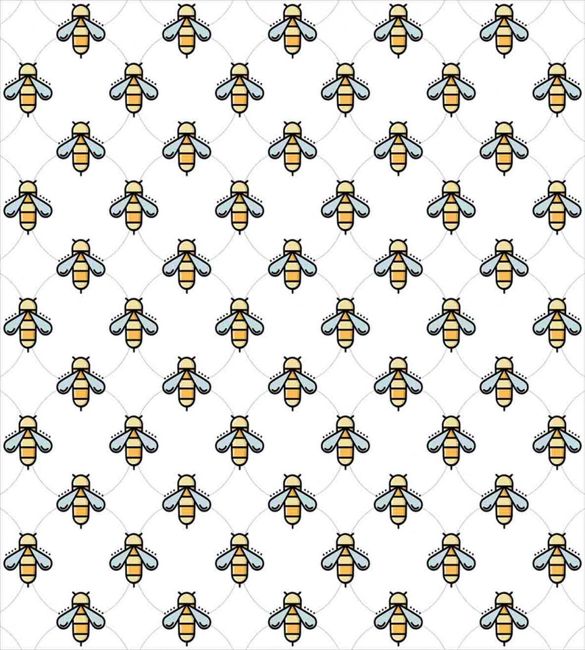 Graphic Bees Dots Pattern — Pattern