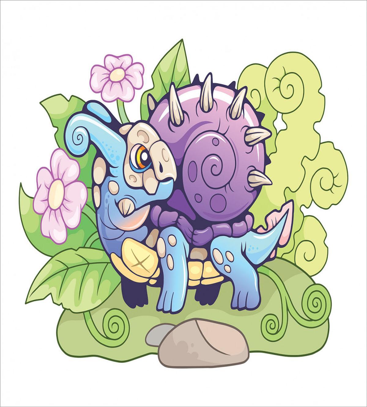 Funny Floral Swirls Leaves — Pattern