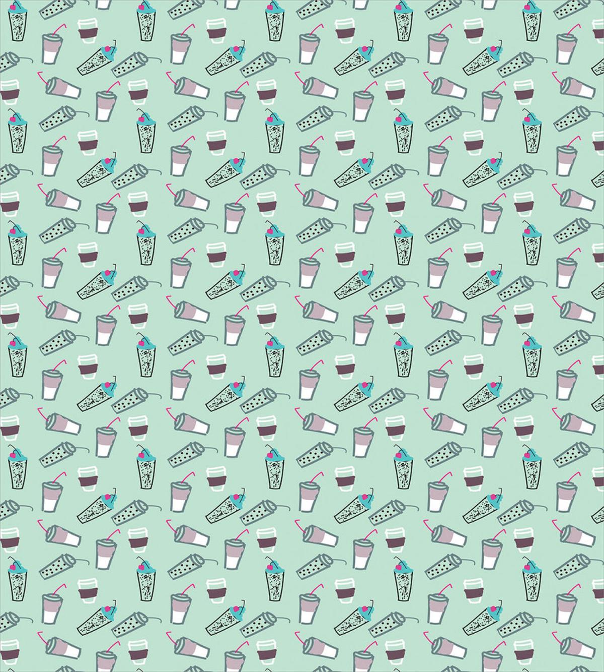 Coffee Cups Beverages Art — Pattern