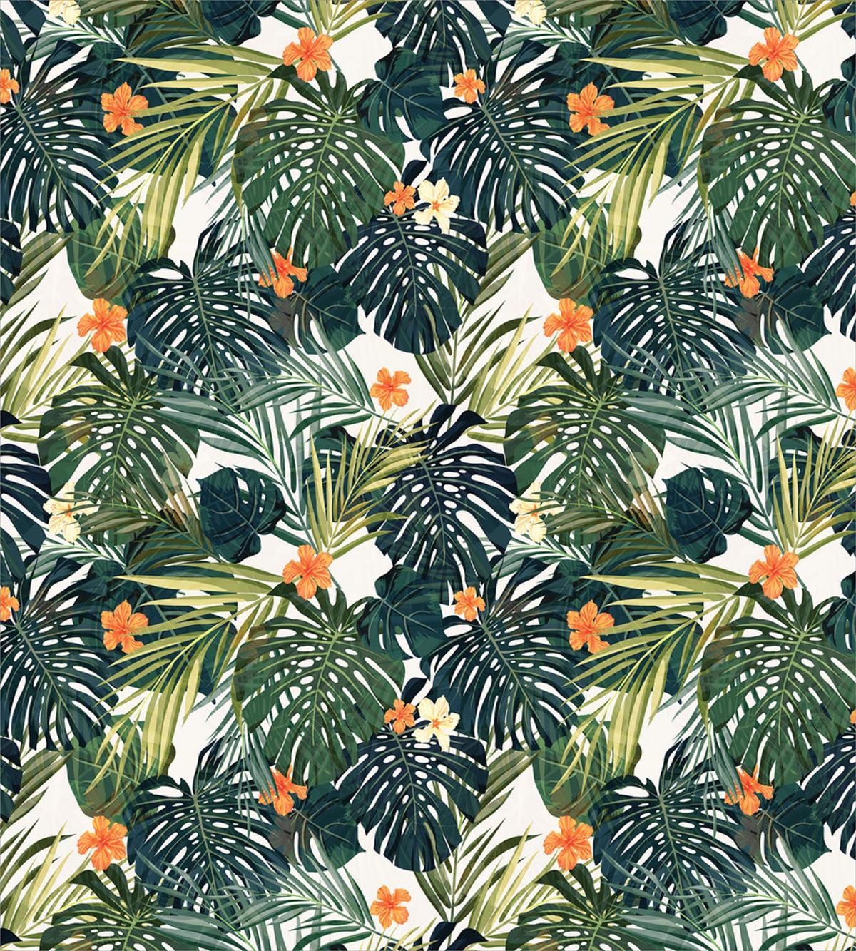 Colorful Polynesia Plant — Pattern
