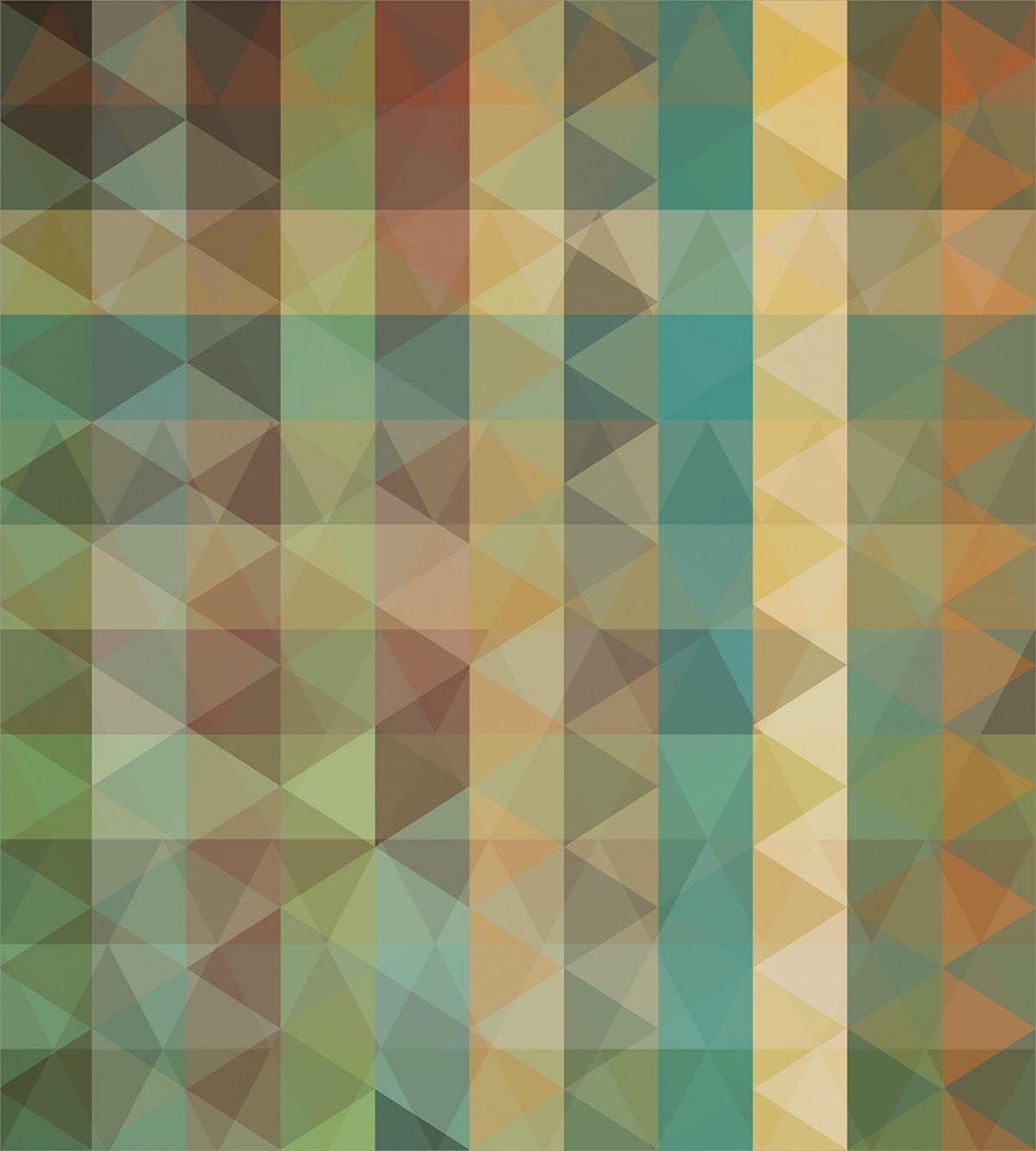 Triangles Mosaic Retro — Pattern