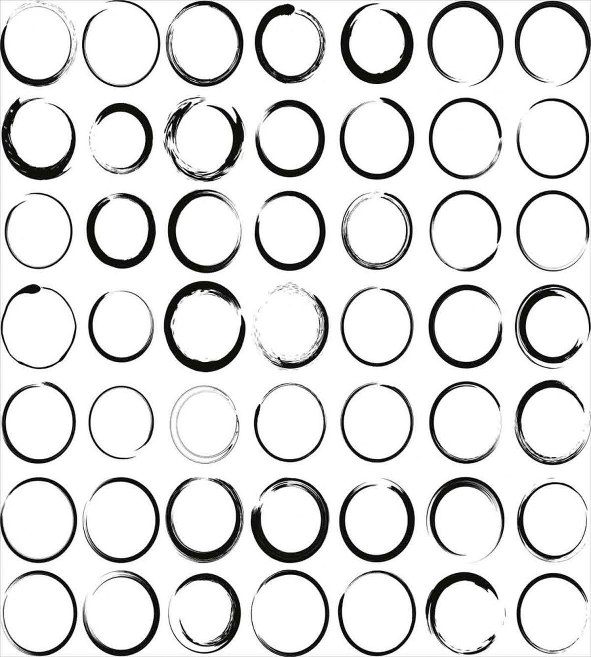 Circle Brush Stroke — Pattern