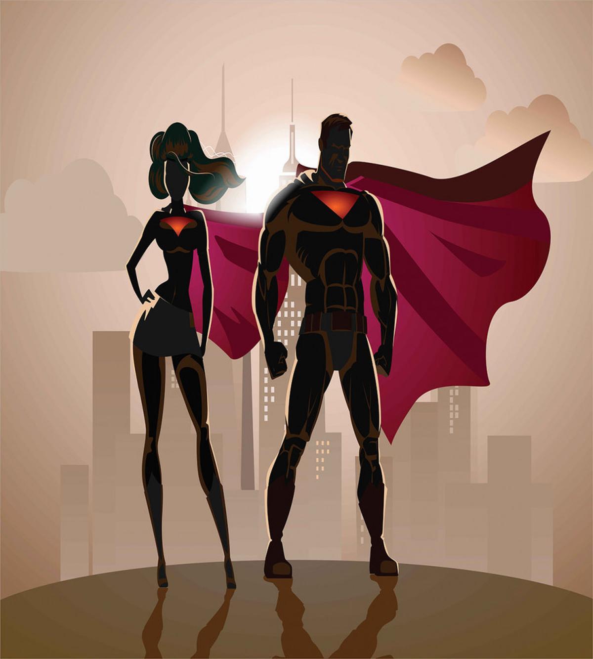 City Hero Hot Couple — Pattern
