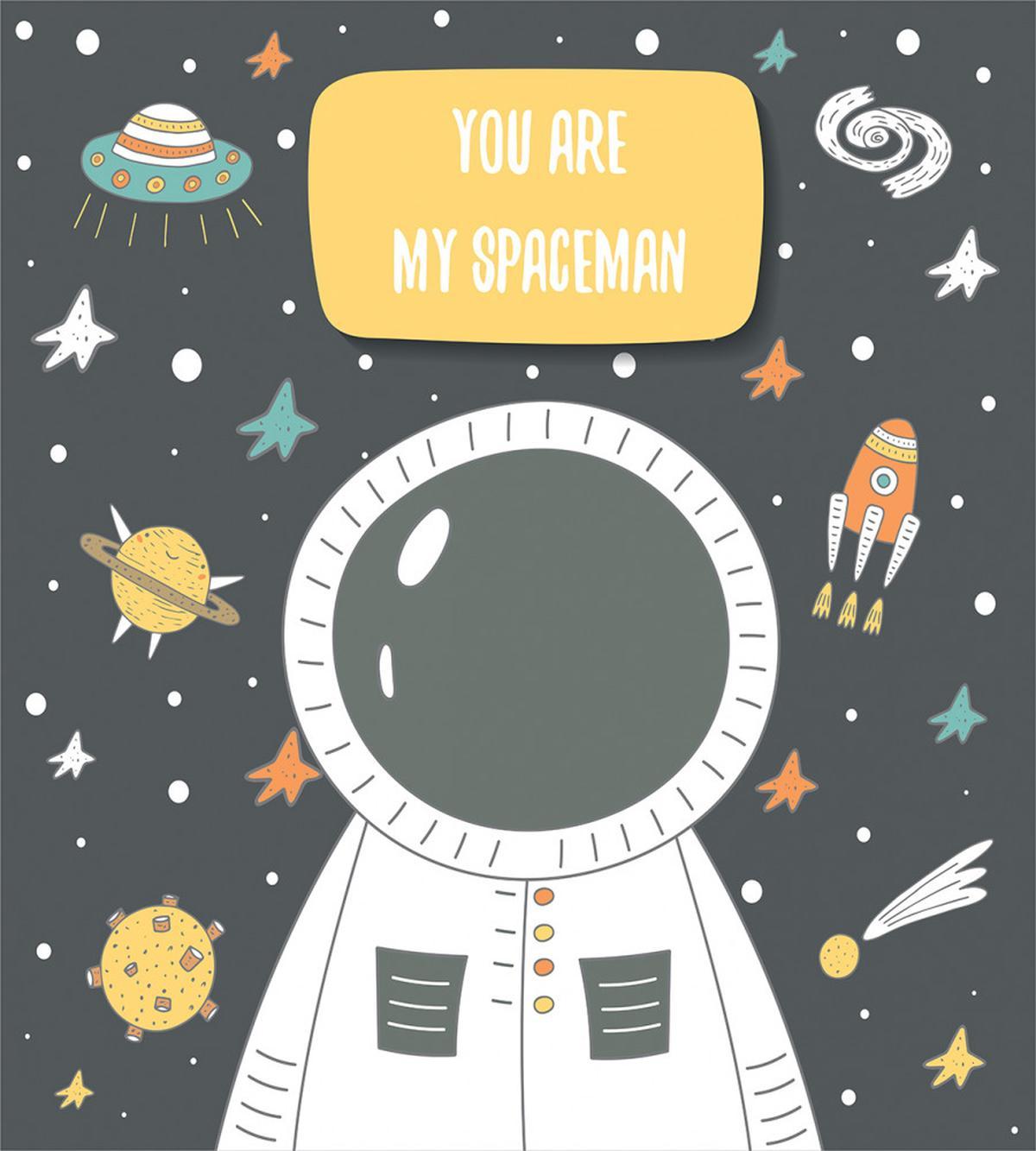 Cosmic Doodle Rocket — Pattern