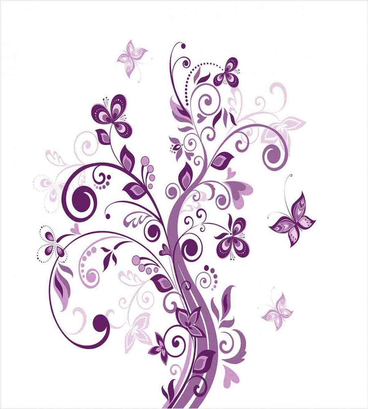Flowers Leaf Butterlies — Pattern