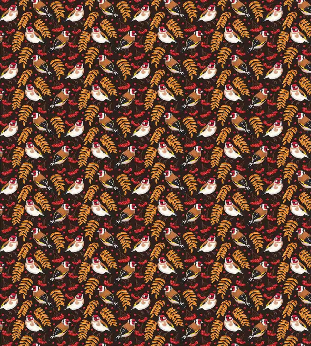 Goldfinch Berry Pattern — Pattern