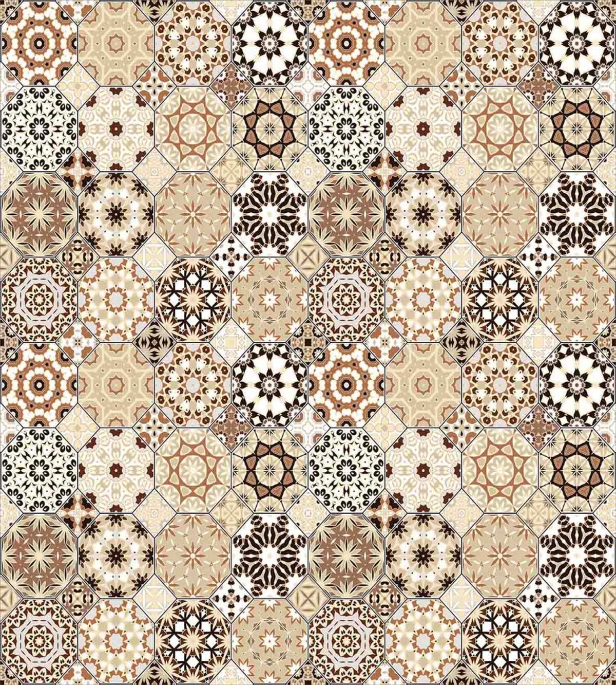 Octagonal Retro Style — Pattern