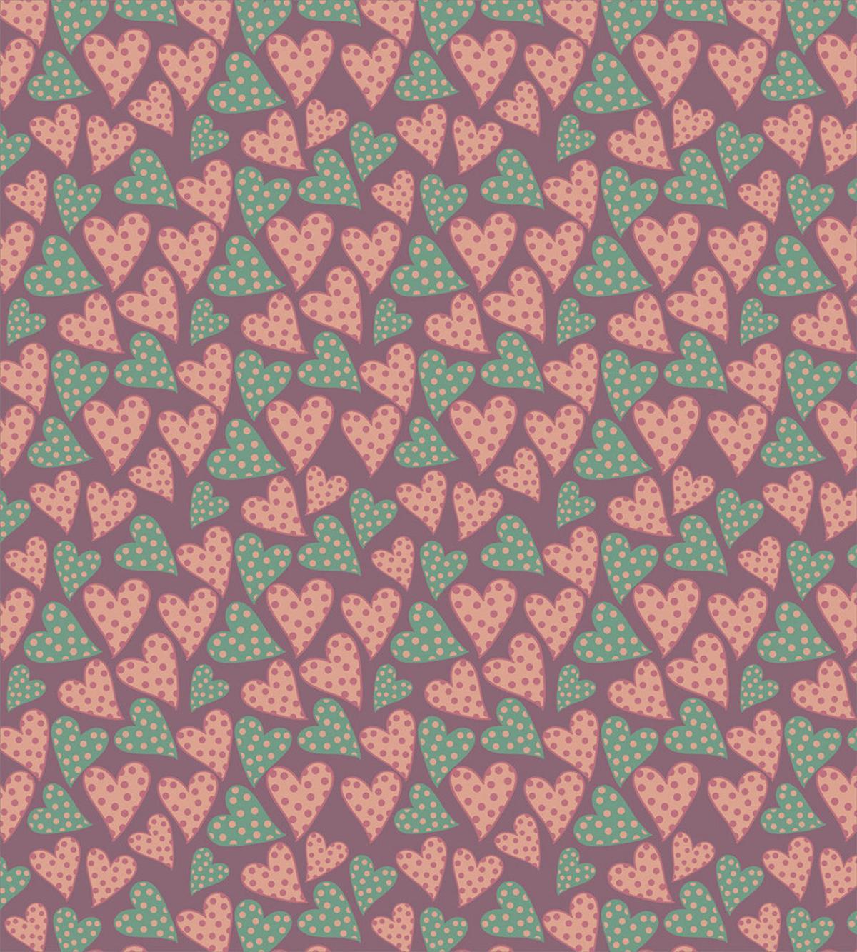 Retro Polka Dots Romance — Pattern