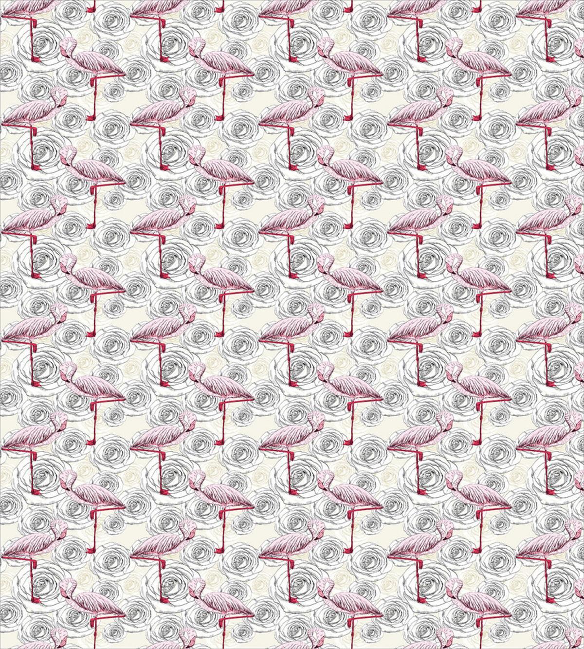 Roses and Flamingos — Pattern