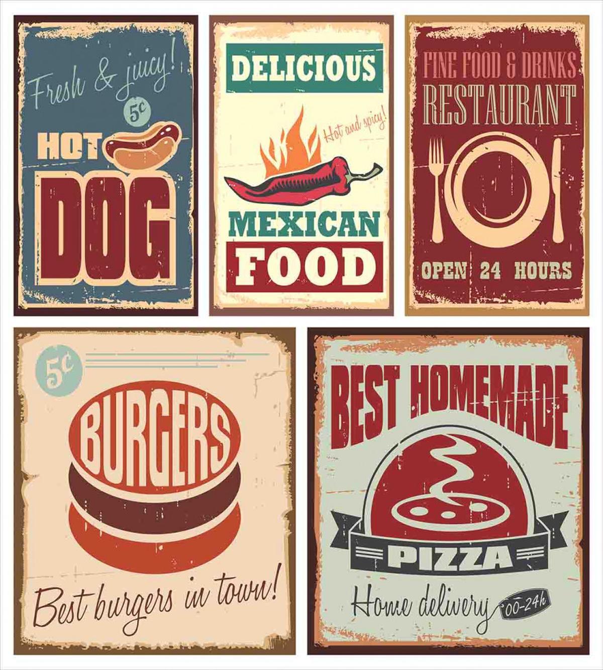 Retro Mexican Tin Sign — Pattern
