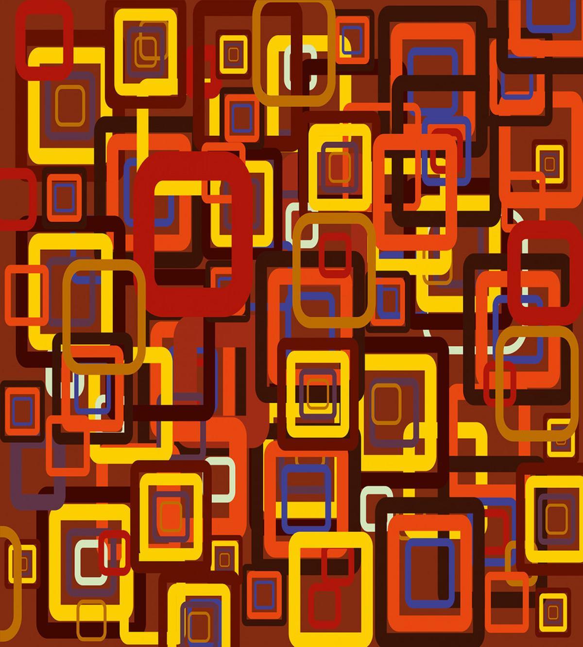 Colorful Trippy Square — Pattern