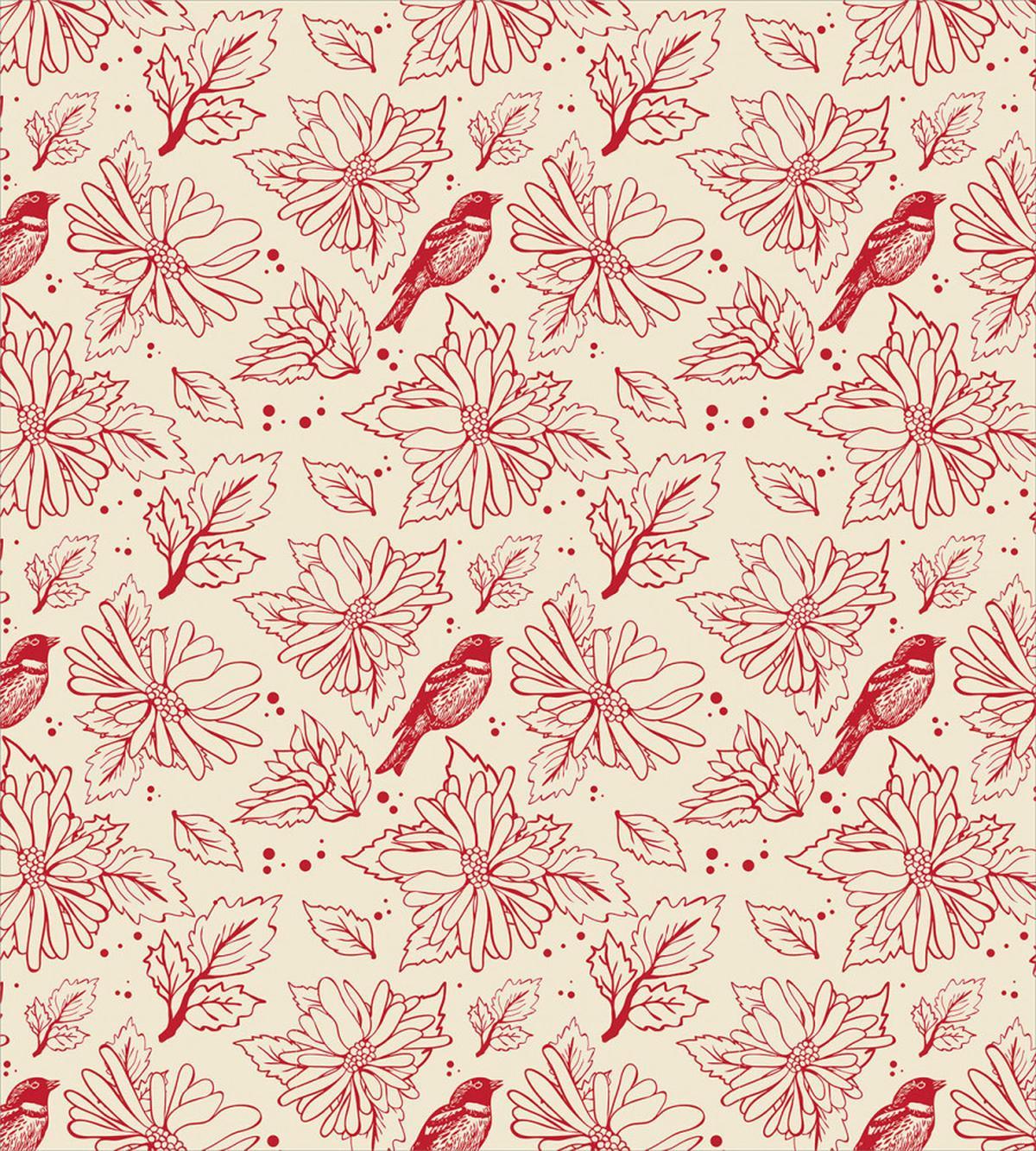 Vintage Style Flowers Art — Pattern